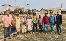 জলবায়ু পরিবর্তন ও জীবাশ্ম জ্বালানির প্রতিবাদে রৌমারী থেকে বঙ্গোপসাগর ৬০০ কিমি পদযাত্রা দেওয়ানগঞ্জে টনিকে স্বাগত