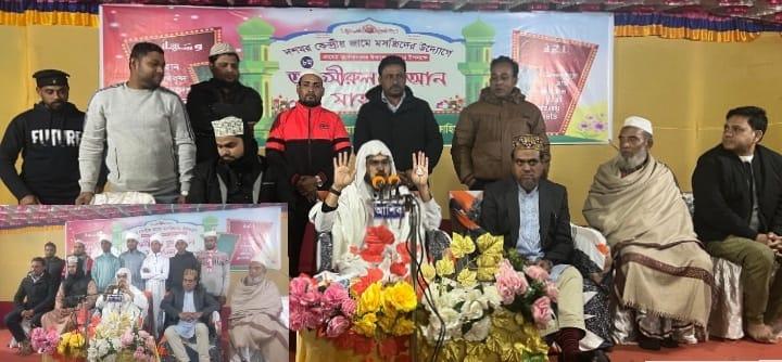 সুন্দর, সুশৃঙ্খল ও সফল ভাবে সমাপ্ত হলো ছাতকের দশঘর যুব সমাজের তাফসির মাহফিল