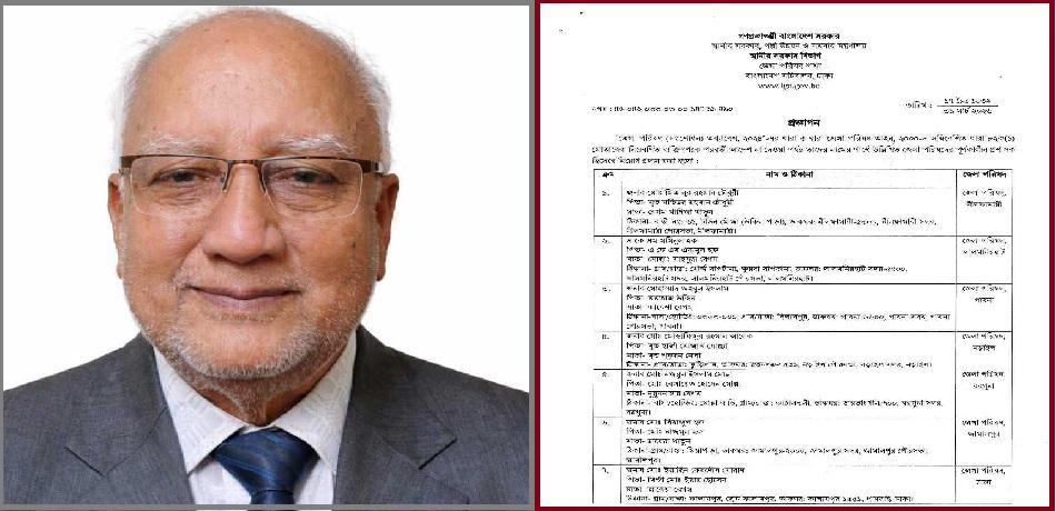 অ্যাডভোকেট মিজানুর রহমানকে নীলফামারী জেলা পরিষদের প্রশাসক পদে নিয়োগ