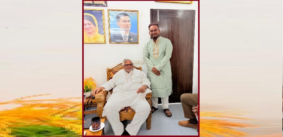 ‎ছাত্রদল নেতা রাসেলের ঈদ শুভেচ্ছা: আমান উল্লাহ আমানের সঙ্গে সৌজন্য সাক্ষাৎ