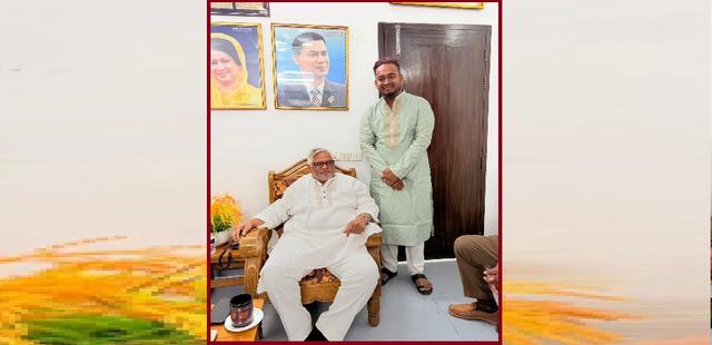 ‎ছাত্রদল নেতা রাসেলের ঈদ শুভেচ্ছা: আমান উল্লাহ আমানের সঙ্গে সৌজন্য সাক্ষাৎ