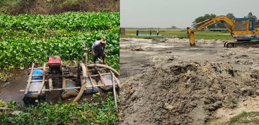 নওগাঁ সদরেও অবৈধ বালু উত্তোলন: ইউপি সদস্যের বিরুদ্ধে অভিযোগ, হুমকিতে এলাকাবাসী