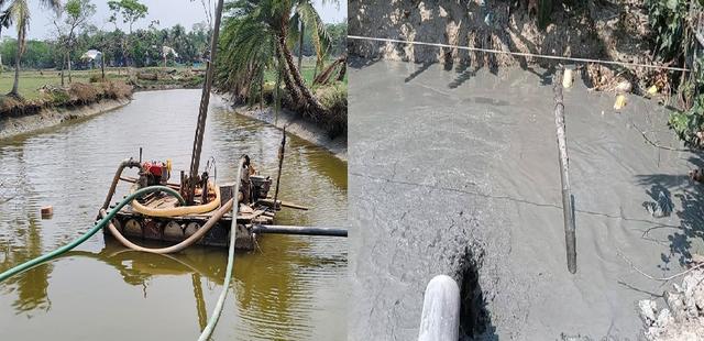 কলাপাড়ায় অবৈধ দখলদারদের কাছ থেকে সরকারী খাল উদ্ধারের দাবী