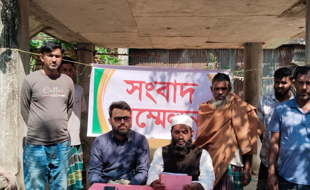 সালথায় বিএনপির এজেন্ট কে মারধর ও মিথ্যা প্রচারের প্রতিবাদে সংবাদ সম্মেলন