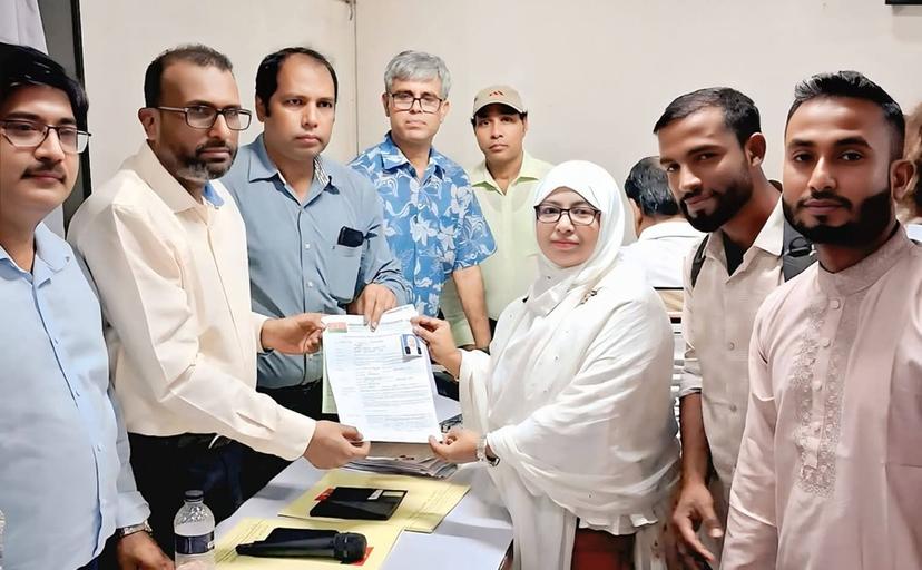 সুনামগঞ্জের নারী নেতৃত্বে নতুন সম্ভাবনা-জয়শ্রী দেবের মনোনয়ন জমা