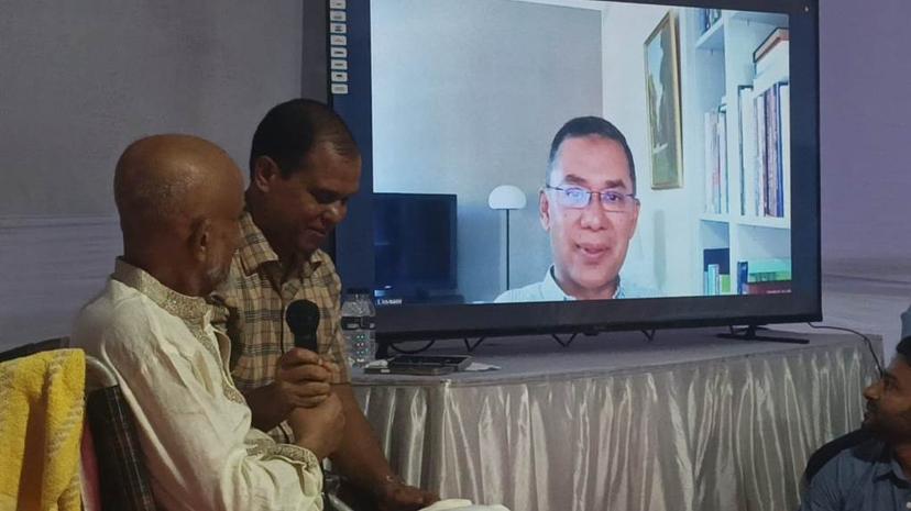 পিরোজপুরে ‎প্রবীণ নেতা মোতালেব আকনের সঙ্গে ভার্চুয়ালি সাক্ষাৎ করলেন দেশনায়ক তারেক রহমান