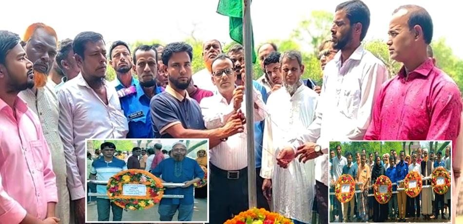 সুনামগঞ্জের মধ্যনগরে মহিষখলা স্মৃতিসৌধে পালিত ২৫ মার্চ গণ হ/ত্যা দিবস