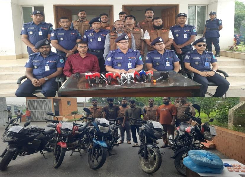 লৌহজংয়ে ডিবির অভযানে ৫ মোটরসাইকেল সহ বিপুল পরিমাণ মা/দ/ক উদ্ধার