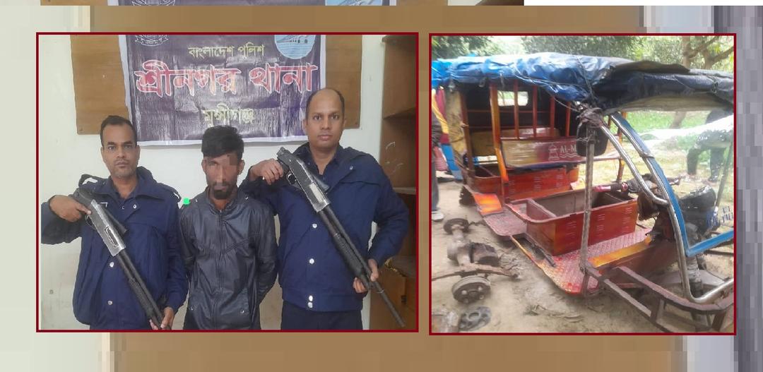 মজিদপুর দয়াহাটায় অটোরিকশা চোর গ্রেফতার চোরাই মিশুক উদ্ধার