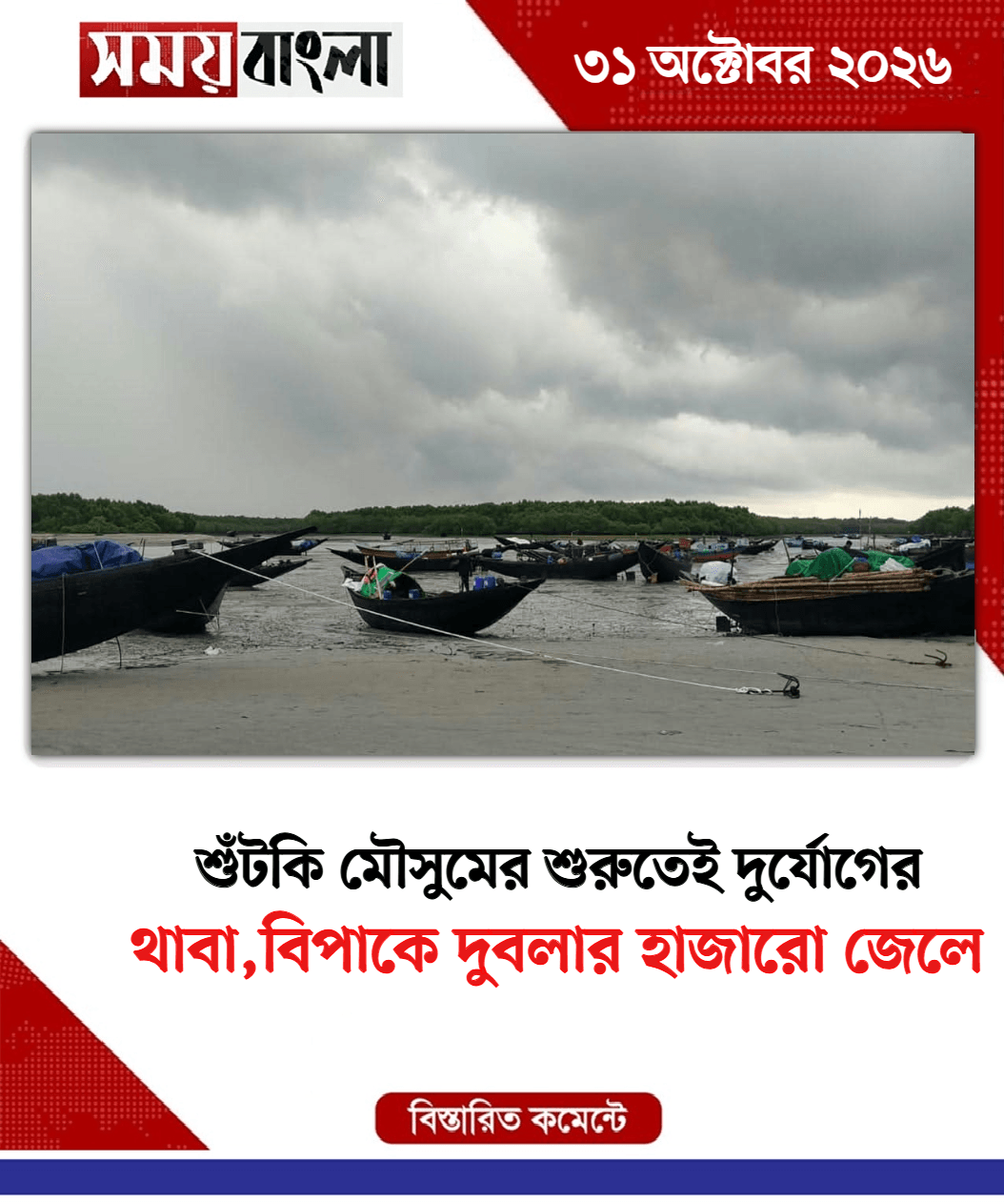 থাবা,বিপাকে দুবলার হাজারো জেলে