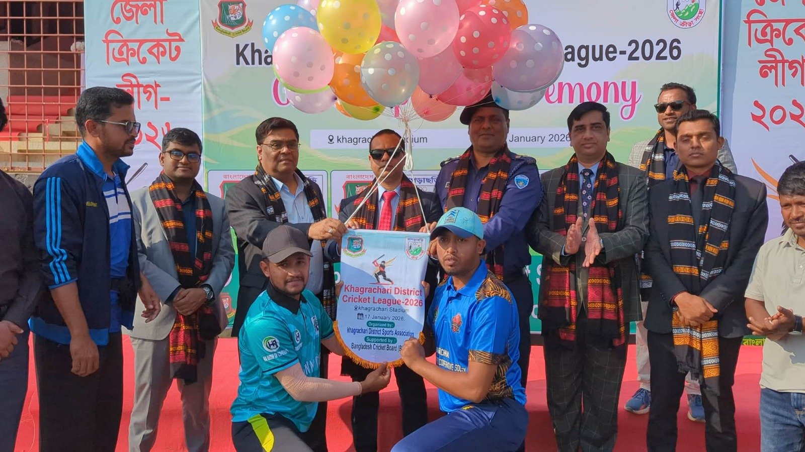 খাগড়াছড়িতে জমকালো আয়োজনে জেলা ক্রিকেট লীগ শুরু