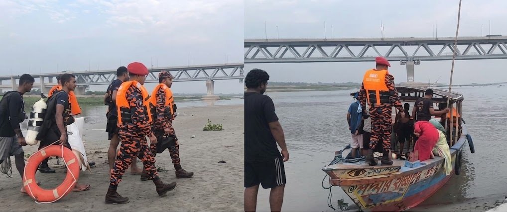 পদ্মা সেতুর ৪ নম্বর পিলারের কাছ থেকে নিখোঁজ যুবকের ম/র/দে/হ উদ্ধার