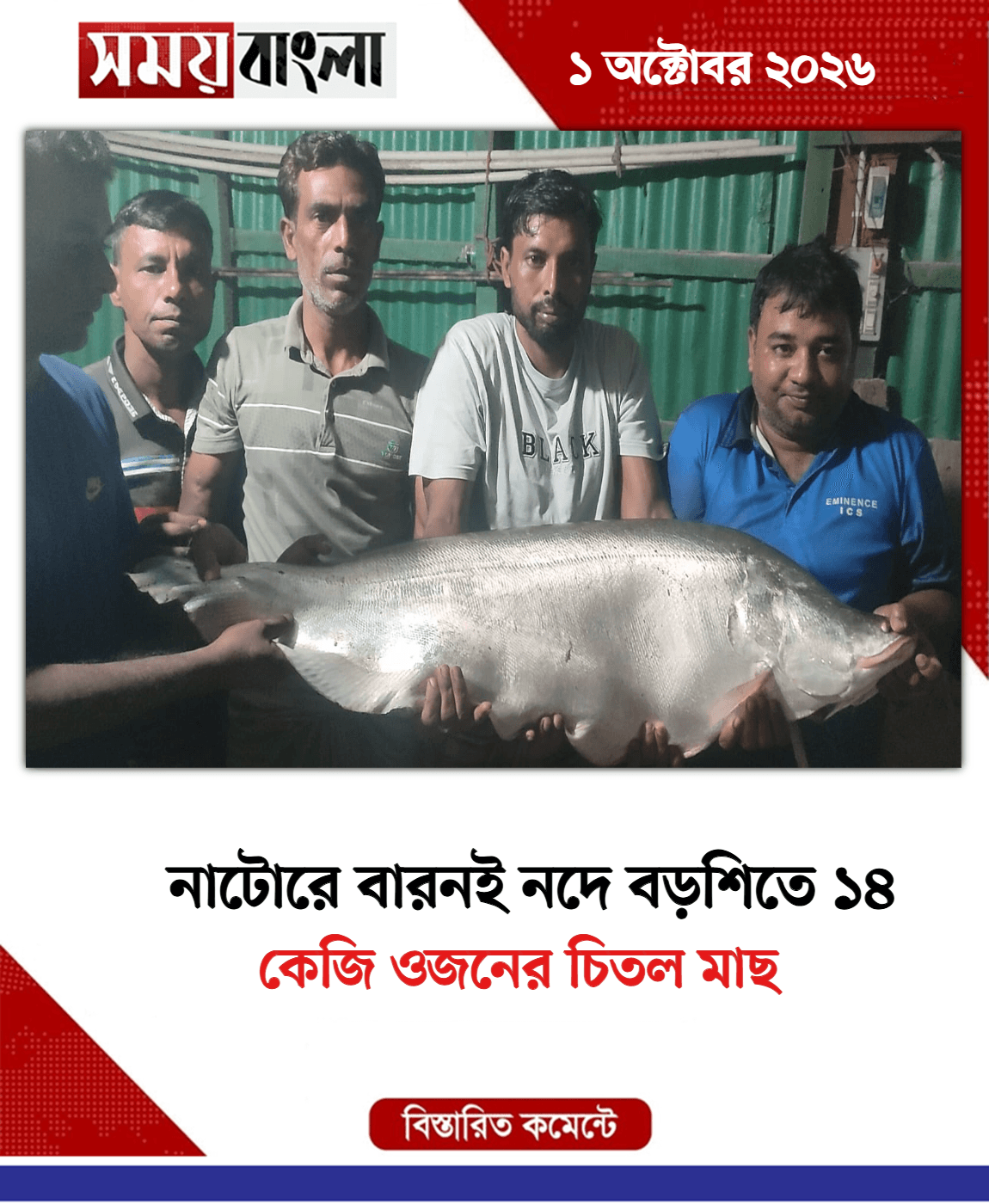 কেজি ওজনের চিতল মাছ