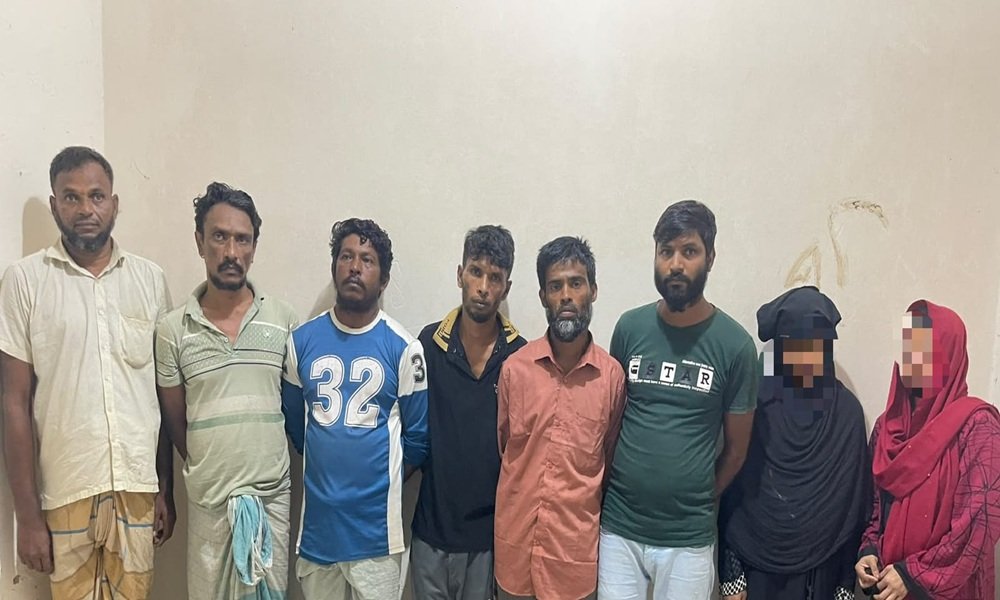 মাদক ও গণউপদ্রব রুখতে রাঙ্গামাটিতে পুলিশের বিশেষ অভিযান, গ্রেপ্তার ৮