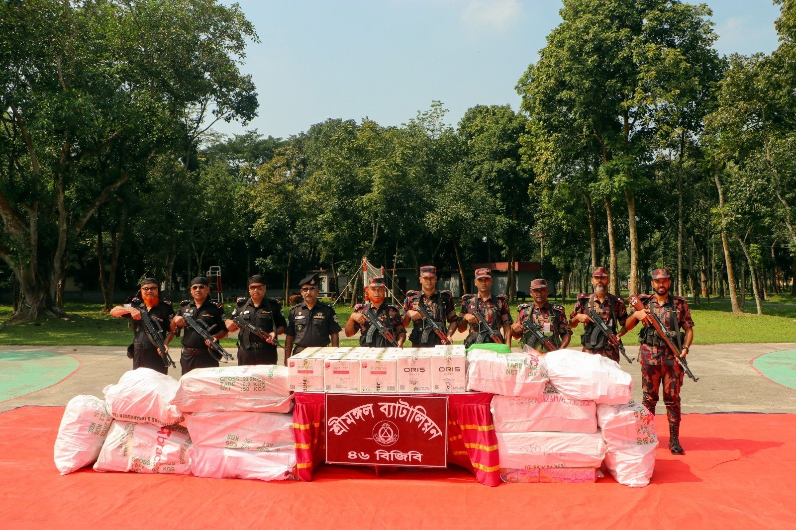 বিজিবি-এসআরবির যৌথ অভিযানে ৪০ লাখ টাকার ভারতীয় সি/গারে/ট জব্দ