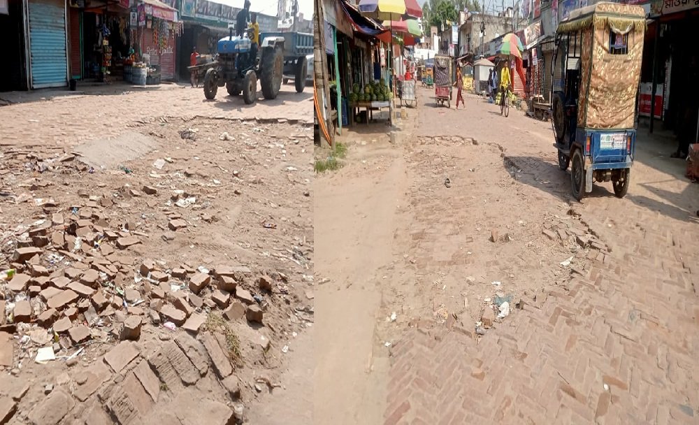 লৌহজংয়ের মাওয়া চৌরাস্তা-পুরাতনঘাট সড়কটির বেহাল অবস্থা