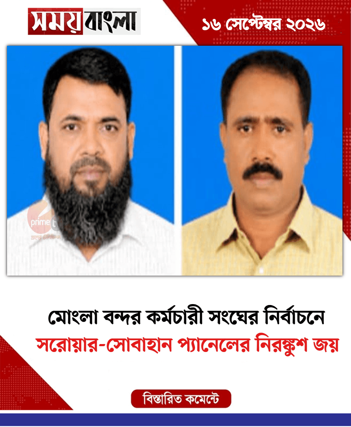 সরোয়ার-সোবাহান প্যানেলের নিরঙ্কুশ জয়
