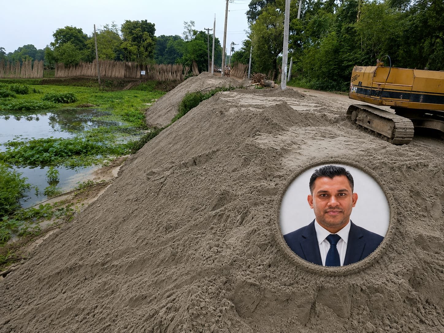 জনস্বার্থে ৩৮ শতাংশ জমি দান করলেন আতাউর রহমান,নির্মিত হচ্ছে বিদ্যুৎ স্টেশন