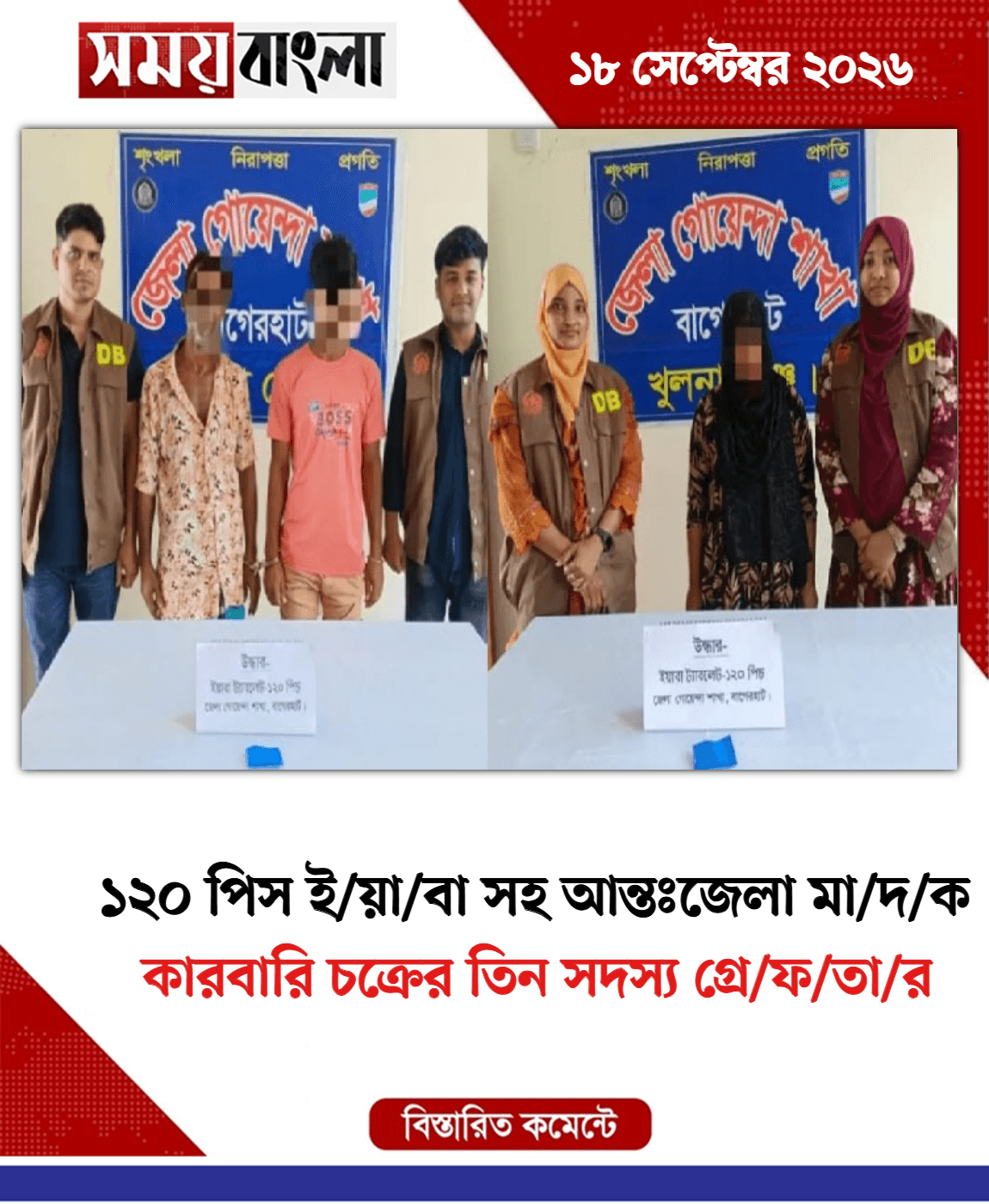 কারবারি চক্রের তিন সদস্য গ্রে/ফ/তা/র