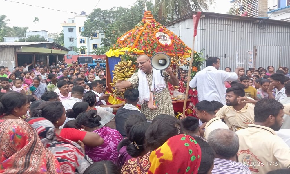 নবীনগরে ধর্মীয় ভাবগাম্ভীর্যে জগন্নাথ দেবের রথযাত্রা পালিত