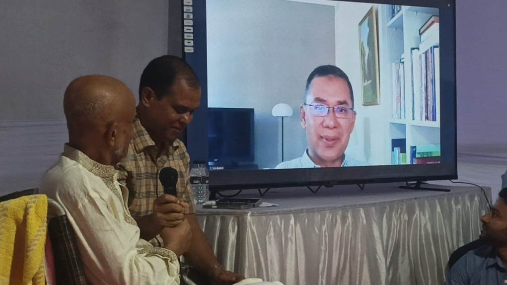 পিরোজপুরে ‎প্রবীণ নেতা মোতালেব আকনের সঙ্গে ভার্চুয়ালি সাক্ষাৎ করলেন দেশনায়ক তারেক রহমান