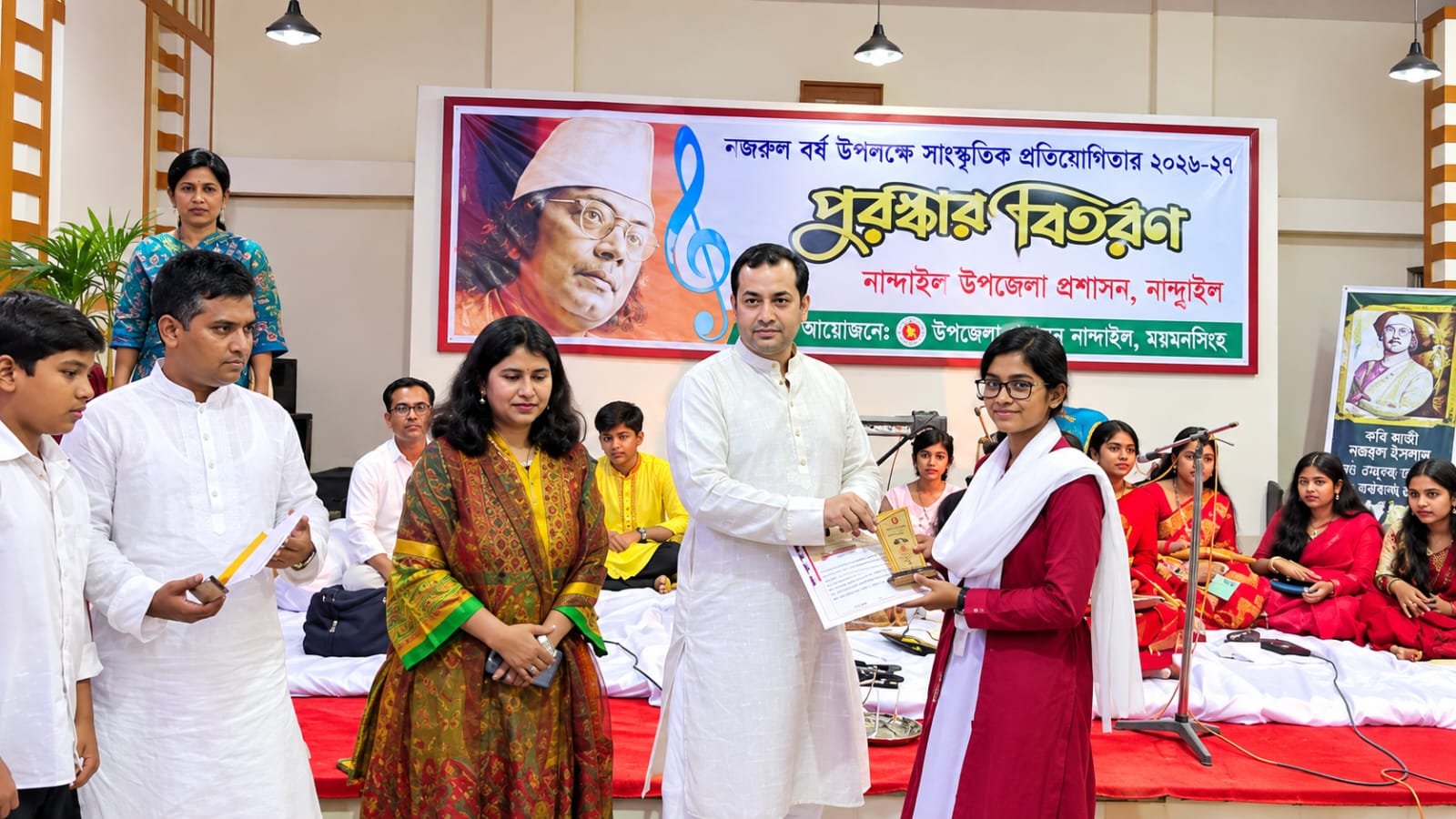 নজরুল বর্ষ উপলক্ষে সাংস্কৃতিক প্রতিযোগিতার সমাপনী ও পুরস্কার বিতরণ অনুষ্ঠিত