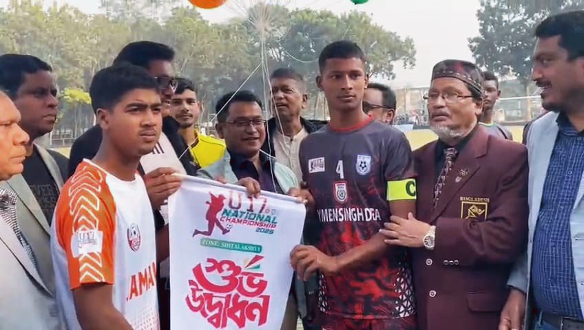 ময়মনসিংকে হারিয়ে জামালপুরের শুভসূচনা অনূর্ধ্ব-১৭ জাতীয় ফুটবলের পর্দা উঠল