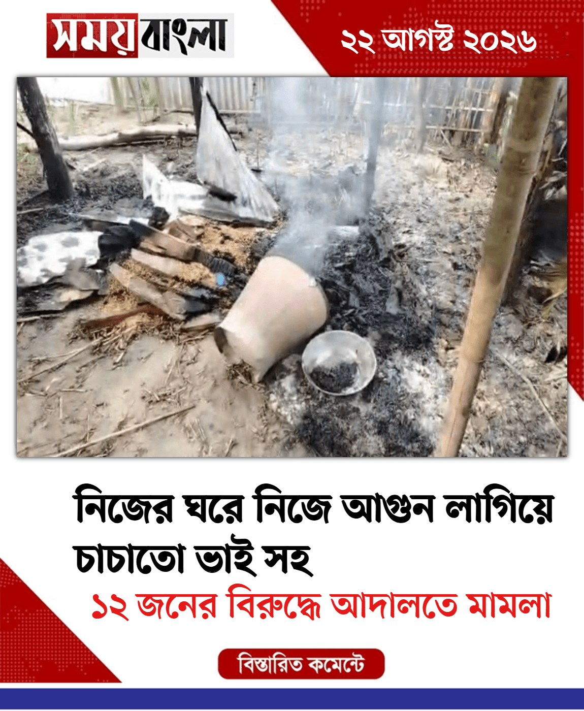 ১২ জনের বিরুদ্ধে আদালতে মামলা