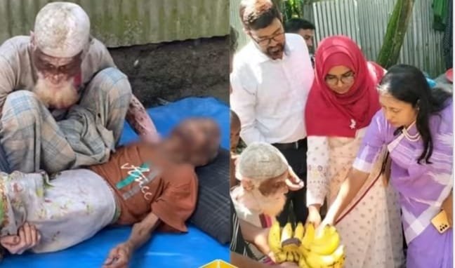 দারিদ্র্য হার মানলেও হার মানেনি ভালোবাসা,৬০ বছর একসঙ্গে সাজু দম্পতি