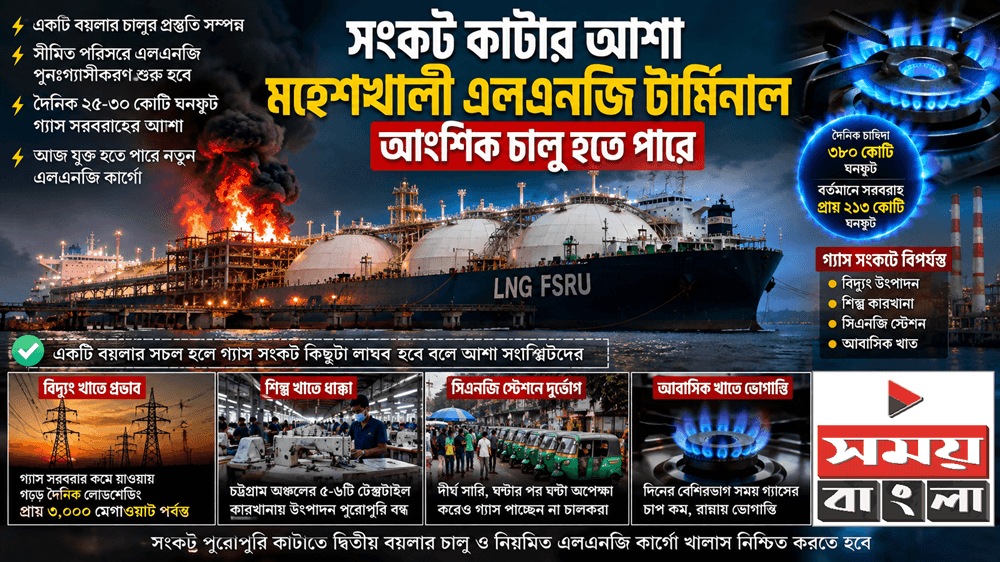 সংকট কাটার আশা,গ্যাস-বিদ্যুৎ এ