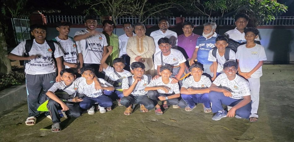 জেলায় চ্যাম্পিয়নের গৌরবে নবীনগর উপজেলা ক্রিকেট দলের এমপির সাথে সাক্ষাৎ