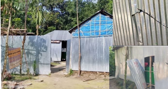 গংগাচড়ায় বাড়িতে হা/ম/লা/র অভিযোগ