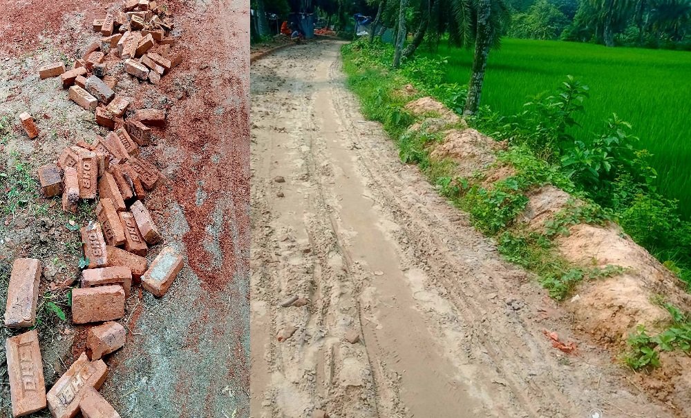 রাণীনগরে এলজিইডি রাস্তা নির্মাণে ব্যপক অনিয়ম,স্থানীয়দের ক্ষোভ