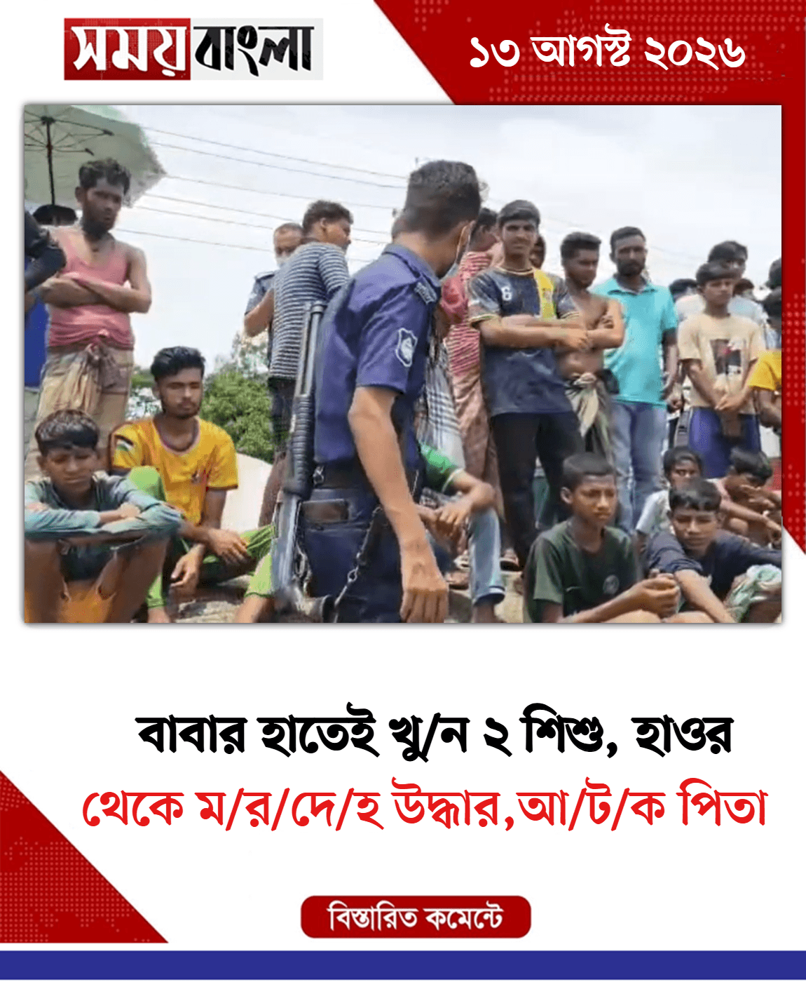 থেকে ম/র/দে/হ উদ্ধার,আ/ট/ক পিতা