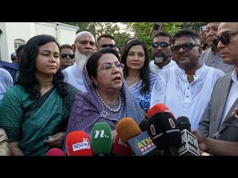 নাটোরে বেসামরিক বিমান ও পর্যটন মন্ত্রী মিস আফরোজা খানম নাটোরে উত্তরা গণভবন পরিদর্শন