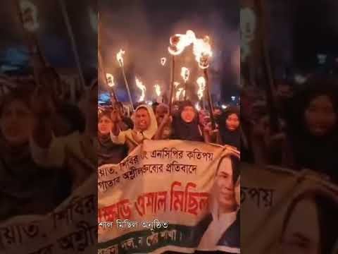 নওগাঁয় এনসিপির বিরুদ্ধে মশাল মিছিল অনুষ্ঠিত