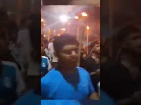 অভিনেত্রী বাঁধনের ওপর হামলার প্রতিবাদে পৌর যুবদলের মশাল মিছিল