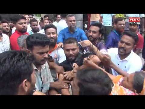 জামালপুরে ভুল চিকিৎসায় রোগীর মৃ’ত্যু’র অভিযোগ জানাতে গিয়ে হামলার শিকার স্বজনেরা।